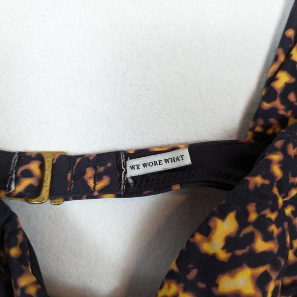 We Wore What Tortiose Shell Claudia Bikini Top Size S - Picture 6 of 7